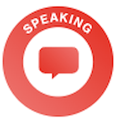 The oral transmission of information or ideas.